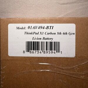 BTI Laptop Battery for Lenovo ThinkPad X1 Carbon 5th 6th Gen 01AV494-BTI 57Wh